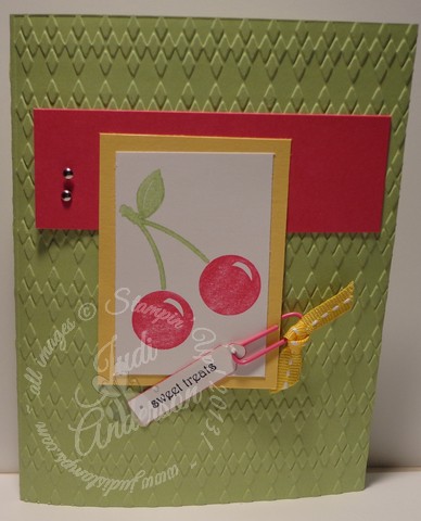 In A Snap, Step -Up Series #1, Button Buddies & Teeny Tiny Wishes Cherry card