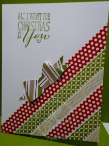 Washi Tape Christmas card