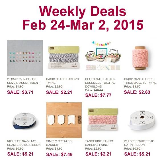 Stampin' Up! weekly deals 2-24