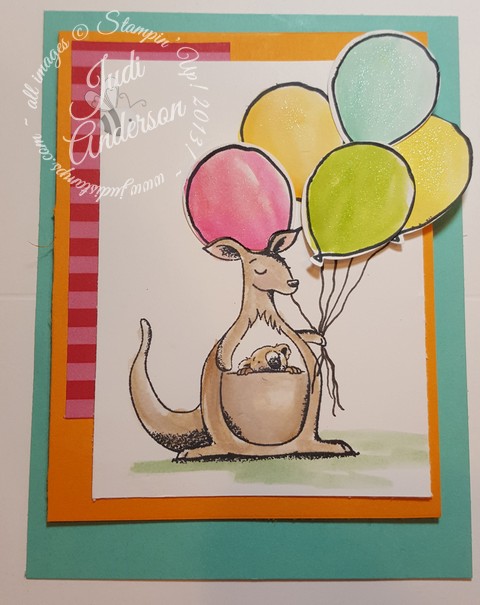 Animal Outing Birthday Card for theStamper by the Dozen June Hop