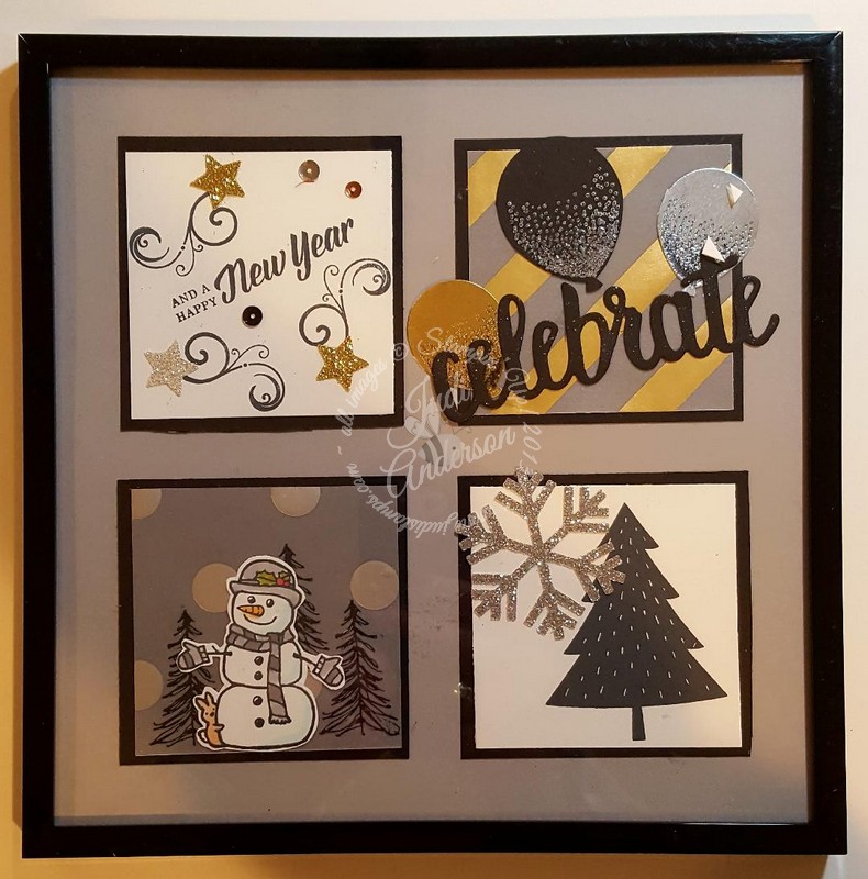 New Year's Home Decor in silver and gold
