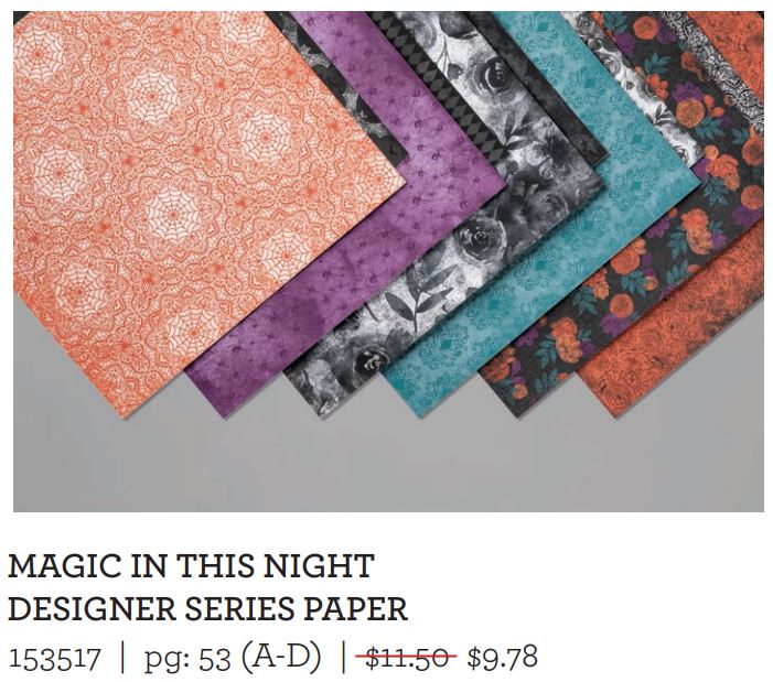 Magic in the Night Designer Series Paper for your Halloween paper crafting