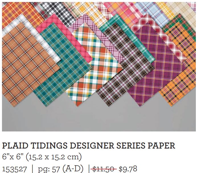 Plaid Tidings Designer Series Paper