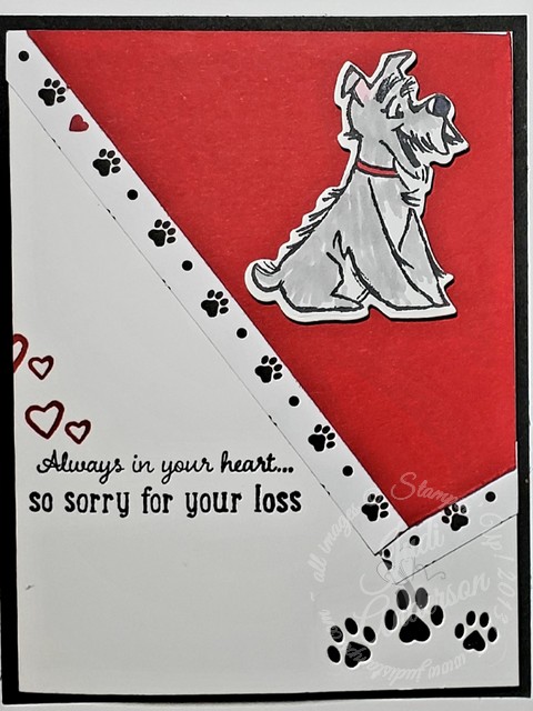 pet sympathy card using Playful Pets Suite
