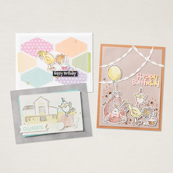 #HeyChick and #HeyBirthdayChick card samples