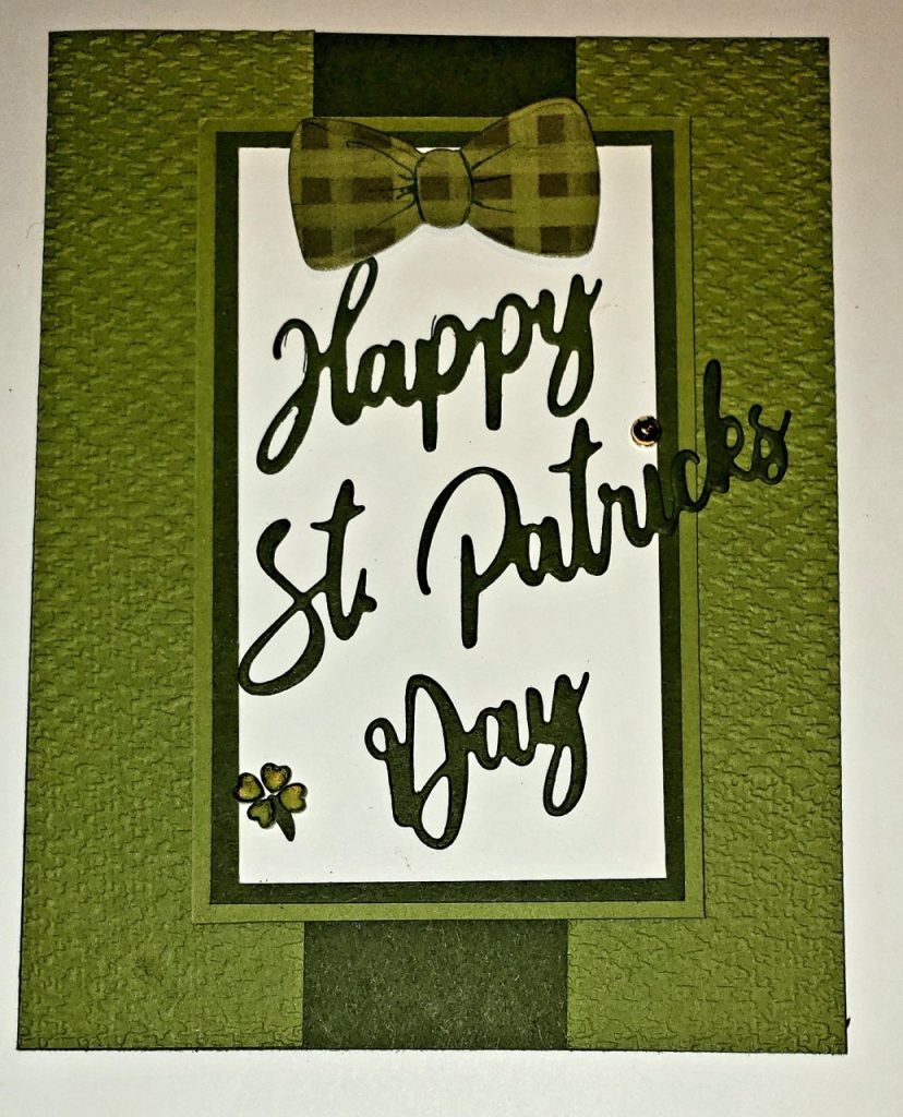 a little Irish luck sent your way with this hand made card 