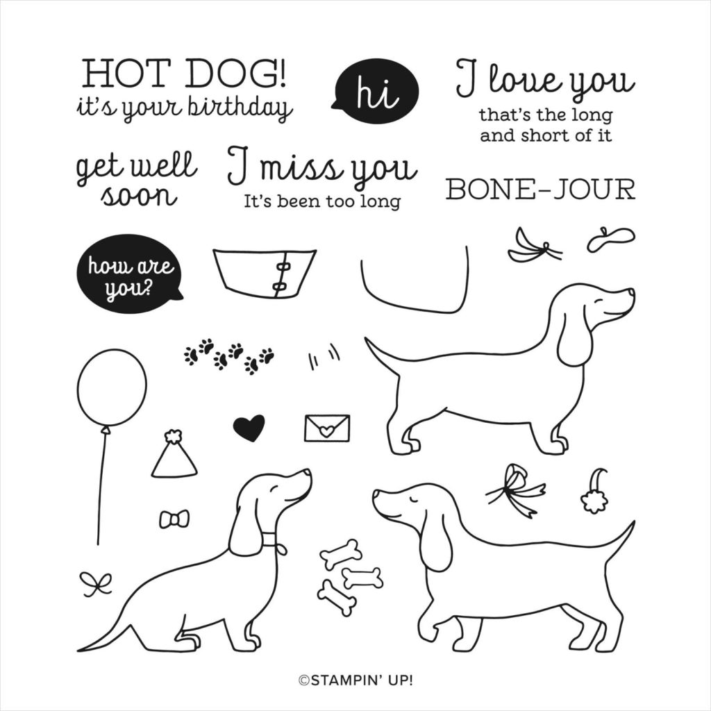 Hot Dog stamp image, #dauchshund