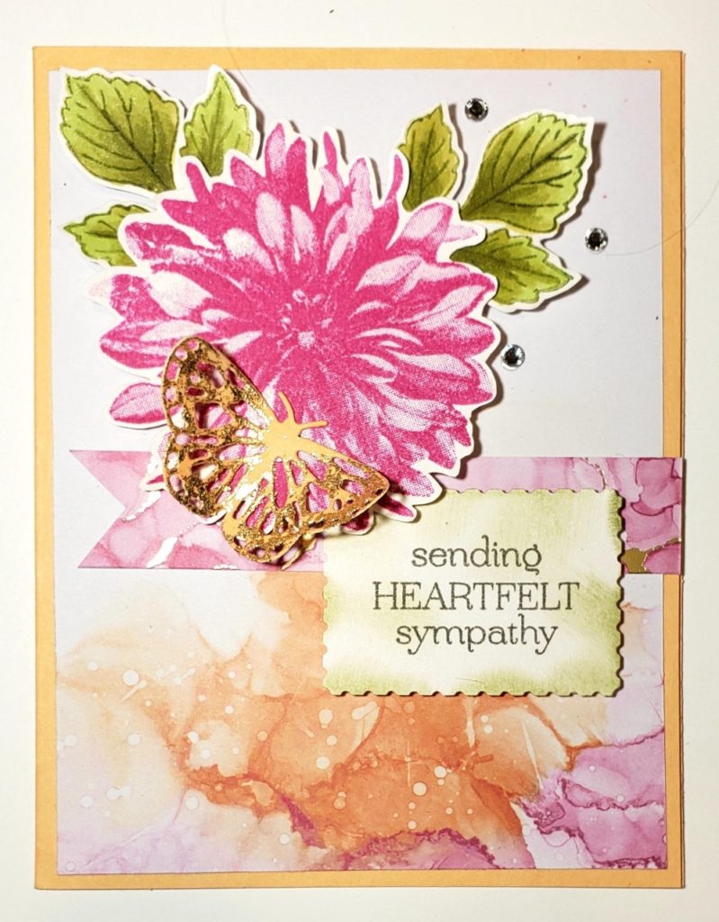 Delicate Dahlia card