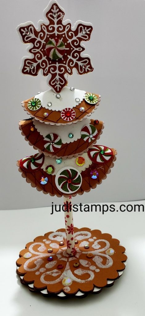 An adorable Christmas tree created with the Gingerbread suite