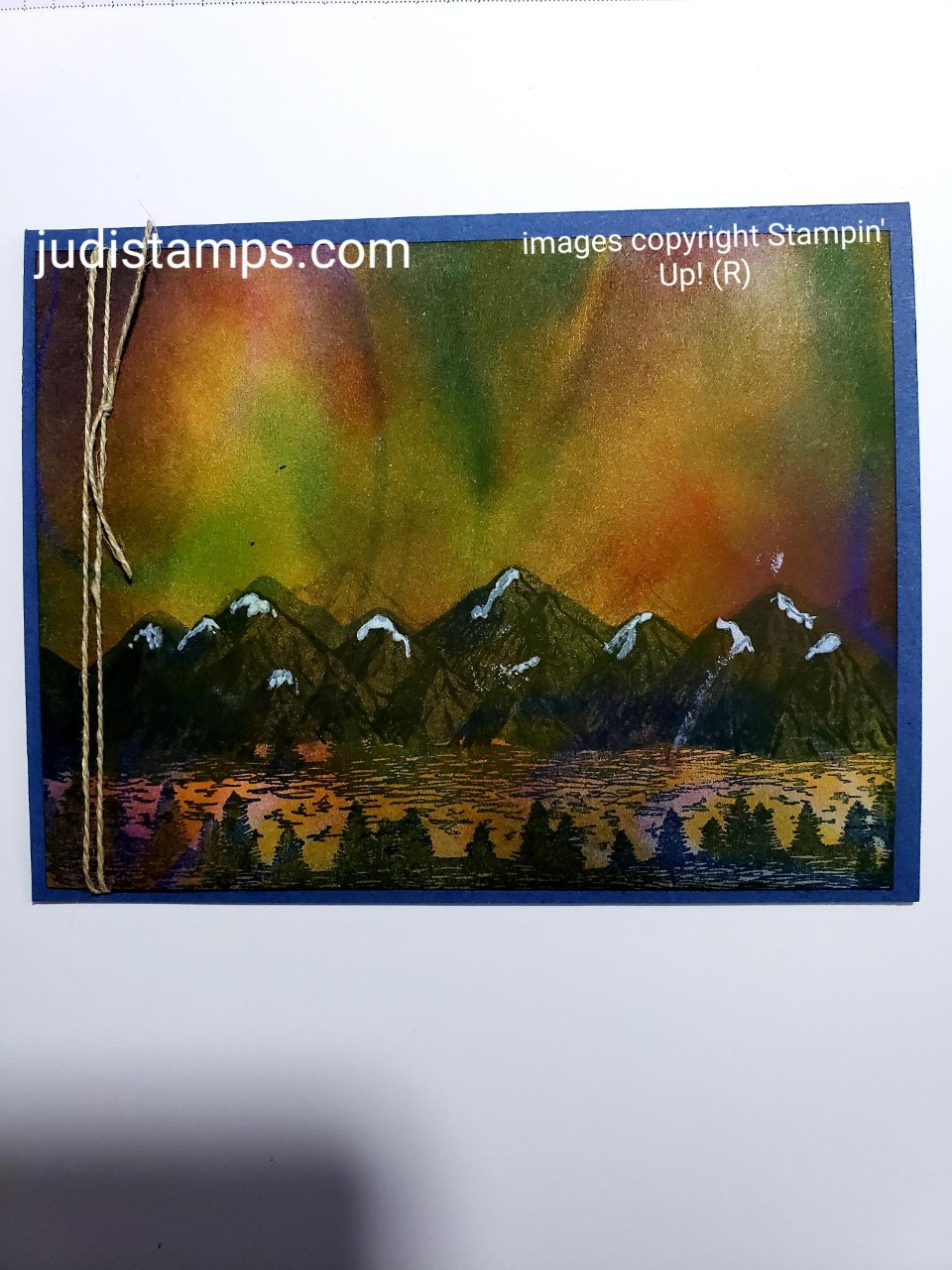 The Northern Lights dancing in the sky using Marbelous paper