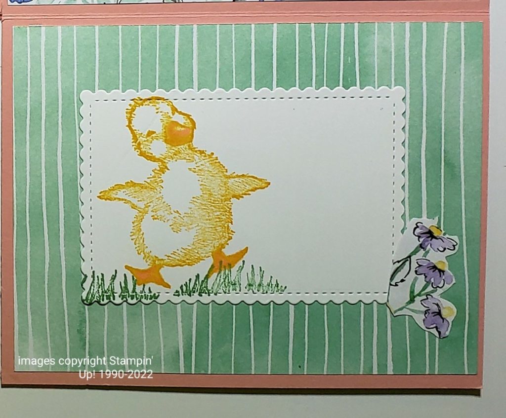 Bunnies ducks and chicks from the Easter Friends stamp set