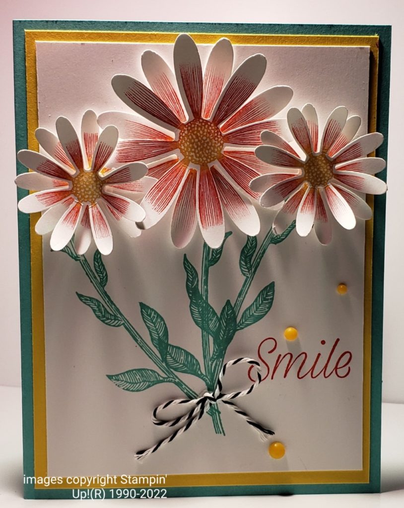 A bouquet of daisies using the Daisy Lane stamp set