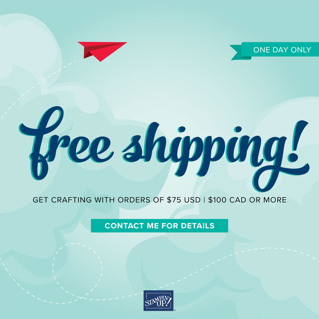 evryone loves FREE Shipping. #StampinUp