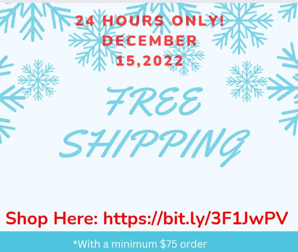 FREE shipping for 24 hours only!