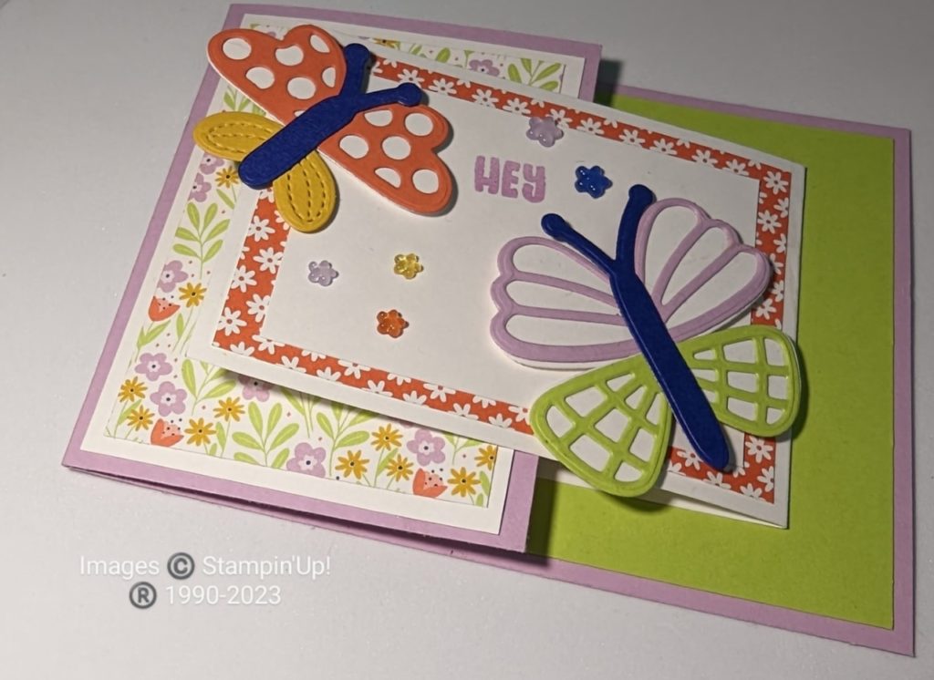 Bright butterflies card using #BestButterfliesBundle