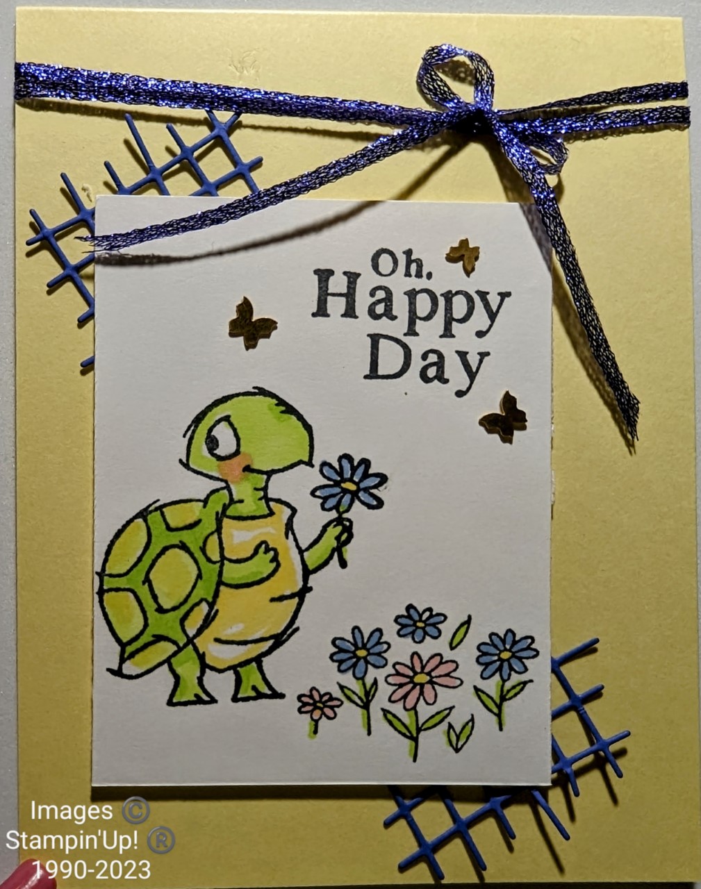 Cute Turtle enjoying May Flowers