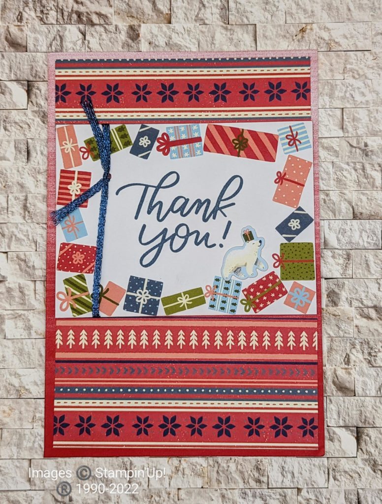 Thank you card with #BearyChristmasMemories&More