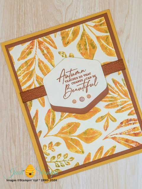 A colorful fall card