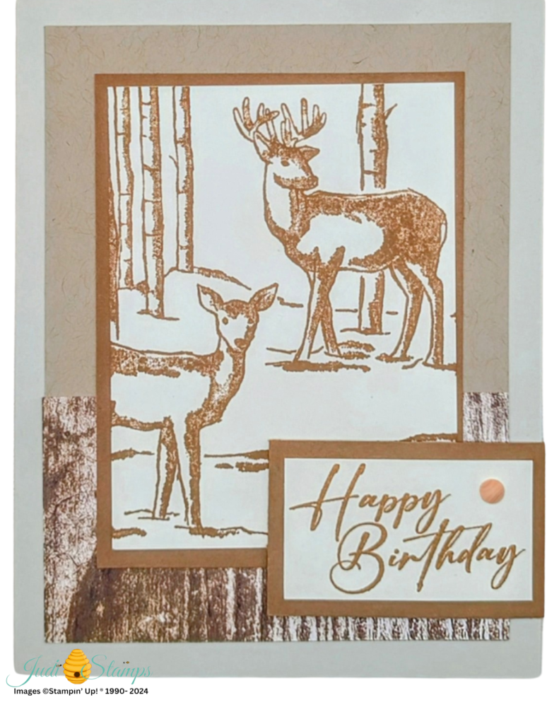 Monochromatic Magic with Graceful Deer stamp set