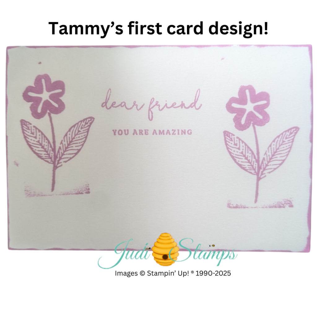 Tammy’s First Handmade Card