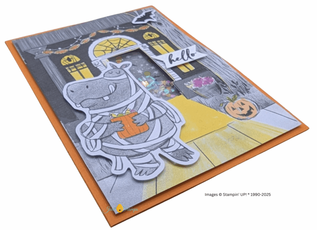 Halloween Shaker Card, #cardmaking, #FlipFlaps