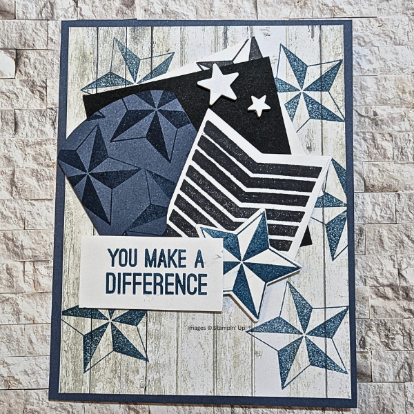 Easy Handmade Star Card for Police, Firefighters, and Heroes
