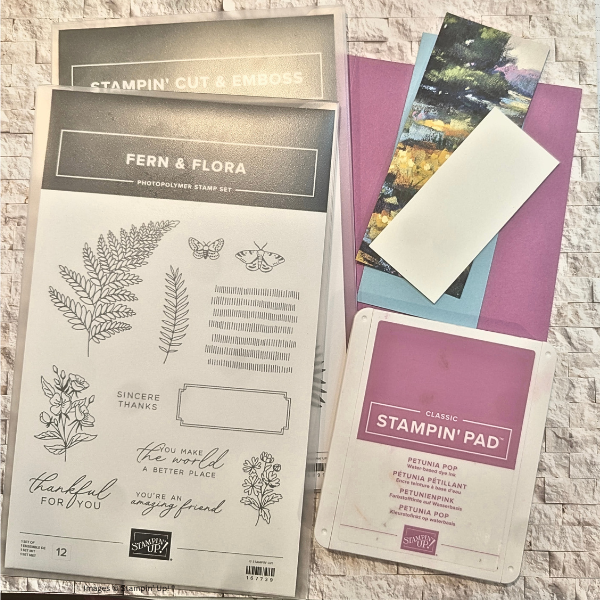 Mixing Old + New, #Fern&Flora, #handmadecards